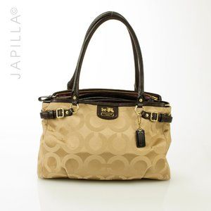Coach Kara golden canvas optic C tote
